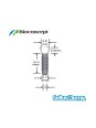 Straumann Compatible Standard Implants Ф 3.3 mm- L 14mm (Regular Neck  Ф 4.8 mm) 