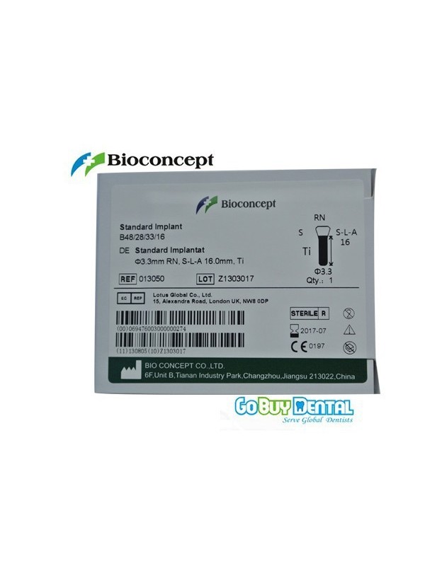Straumann Compatible Standard Implants Ф 3.3 mm- L 16mm (Regular Neck  Ф 4.8 mm) 