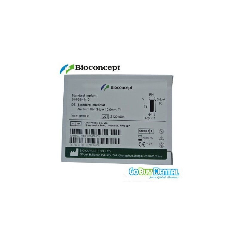 Straumann Compatible Standard Implants Ф 4.1 mm- L 10mm (Regular Neck  Ф 4.8 mm) 