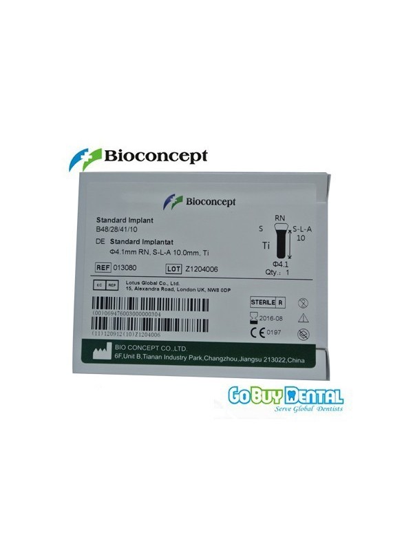 Straumann Compatible Standard Implants Ф 4.1 mm- L 10mm (Regular Neck  Ф 4.8 mm) 