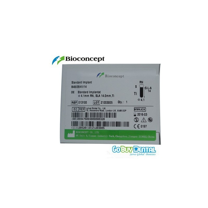 Straumann Compatible Standard Implants Ф 4.1 mm- L 14mm (Regular Neck  Ф 4.8 mm) 