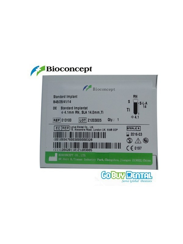 Straumann Compatible Standard Implants Ф 4.1 mm- L 14mm (Regular Neck  Ф 4.8 mm) 