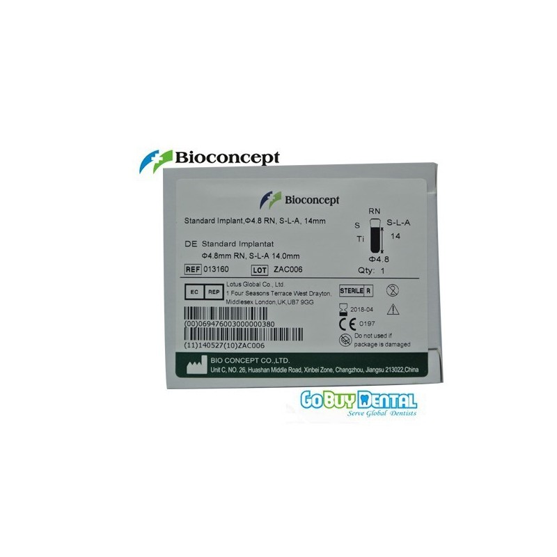 Straumann Compatible Standard Implants Ф 4.1 mm- L 6mm (Regular Neck  Ф 4.8 mm) 