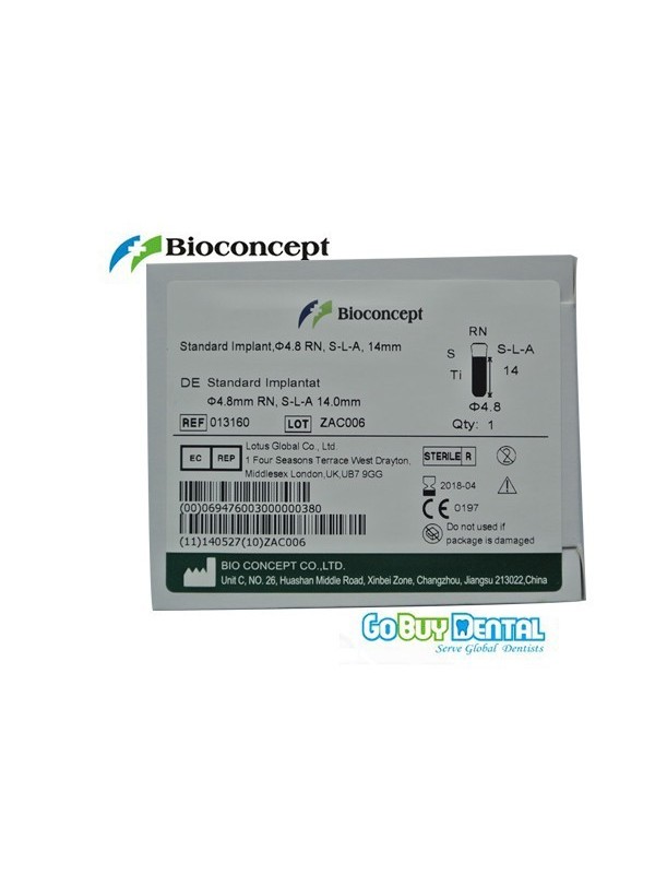 Straumann Compatible Standard Implants Ф 4.1 mm- L 6mm (Regular Neck  Ф 4.8 mm) 