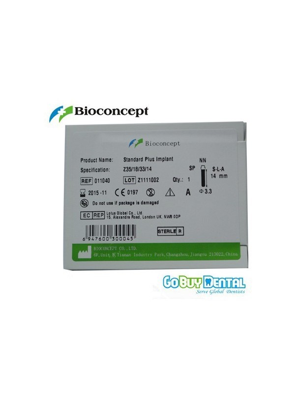 Straumann Compatible Standard Plus Implants Ф 3.3 mm- L 14mm (Narrow Neck  Ф 3.5 mm) 