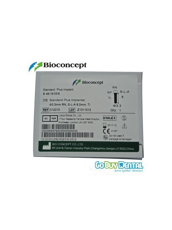 Straumann Compatible Standard Plus Implants Ф 3.3 mm- L 8mm (Regular Neck  Ф 4.8 mm) 