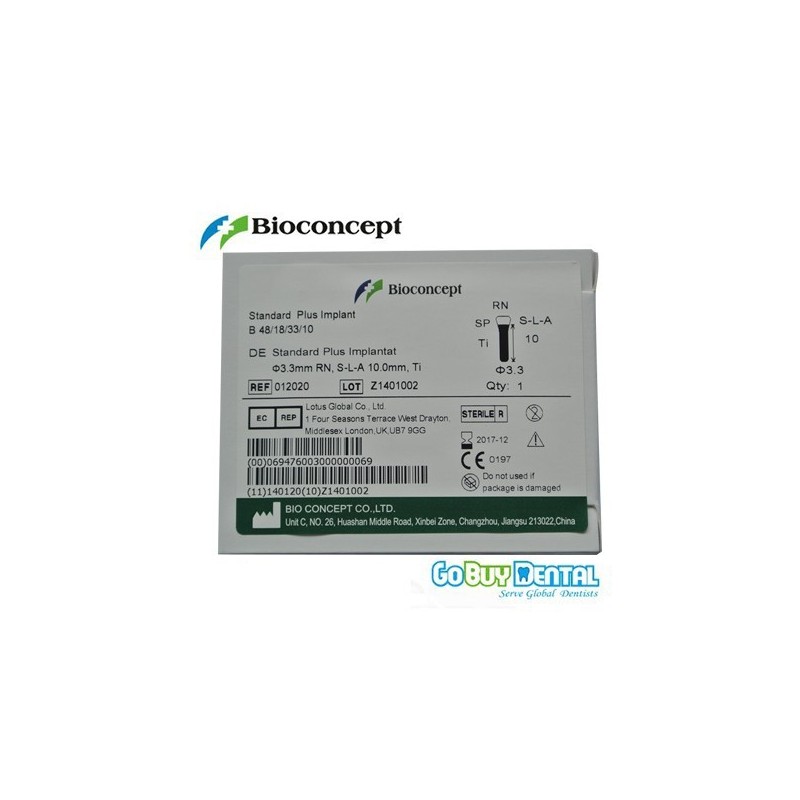 Straumann Compatible Standard Plus Implants Ф 3.3 mm- L 10mm (Regular Neck  Ф 4.8 mm) 