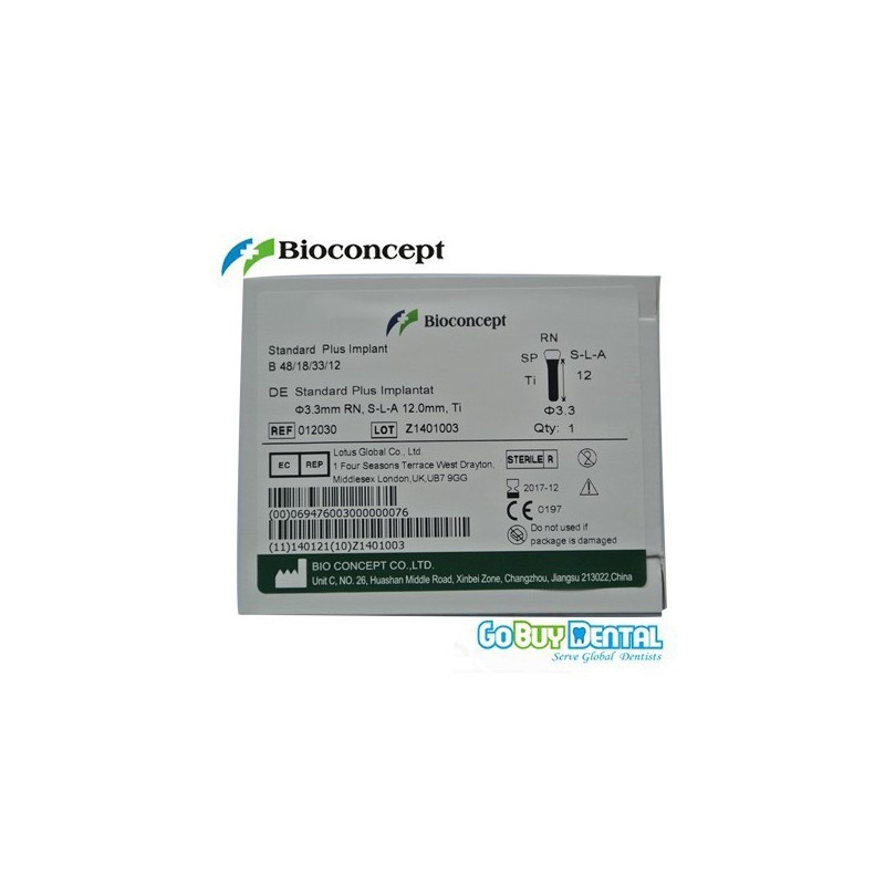 Standard Plus Implants Ф 3.3 mm- L 12mm (Regular Neck  Ф 4.8 mm) 