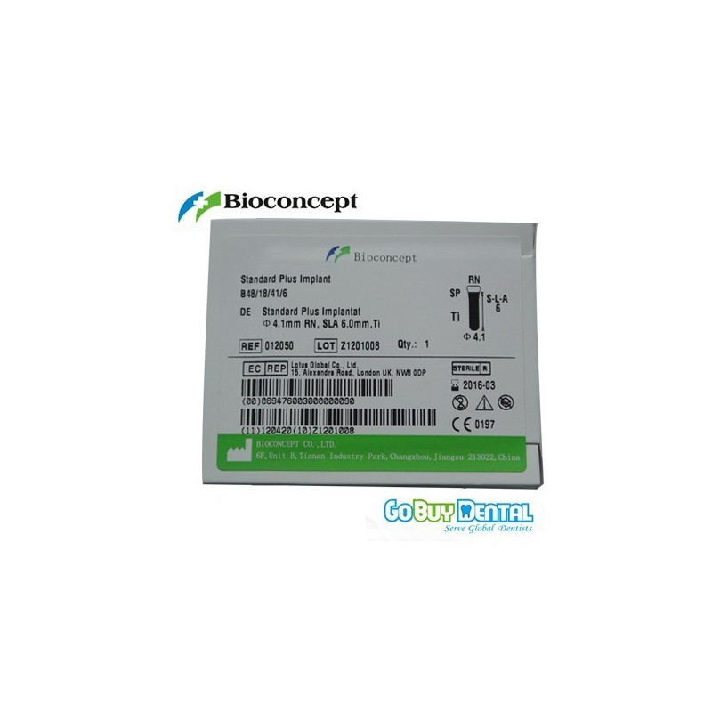 Standard Plus Implants Ф 4.1 mm- L 6mm (Regular Neck  Ф 4.8 mm) 