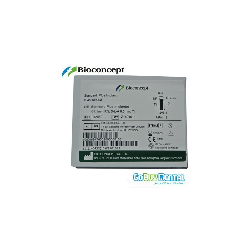 Straumann Compatible Standard Plus Implants Ф 4.1 mm- L 8mm (Regular Neck  Ф 4.8 mm) 