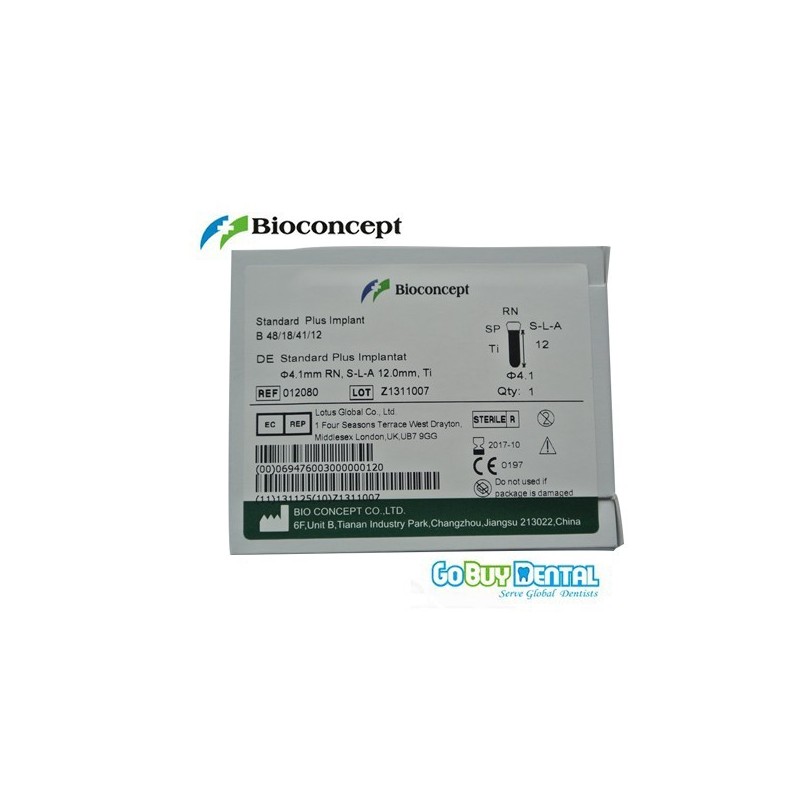 Straumann Compatible Standard Plus Implants Ф 4.1 mm- L 12mm (Regular Neck  Ф 4.8 mm) 