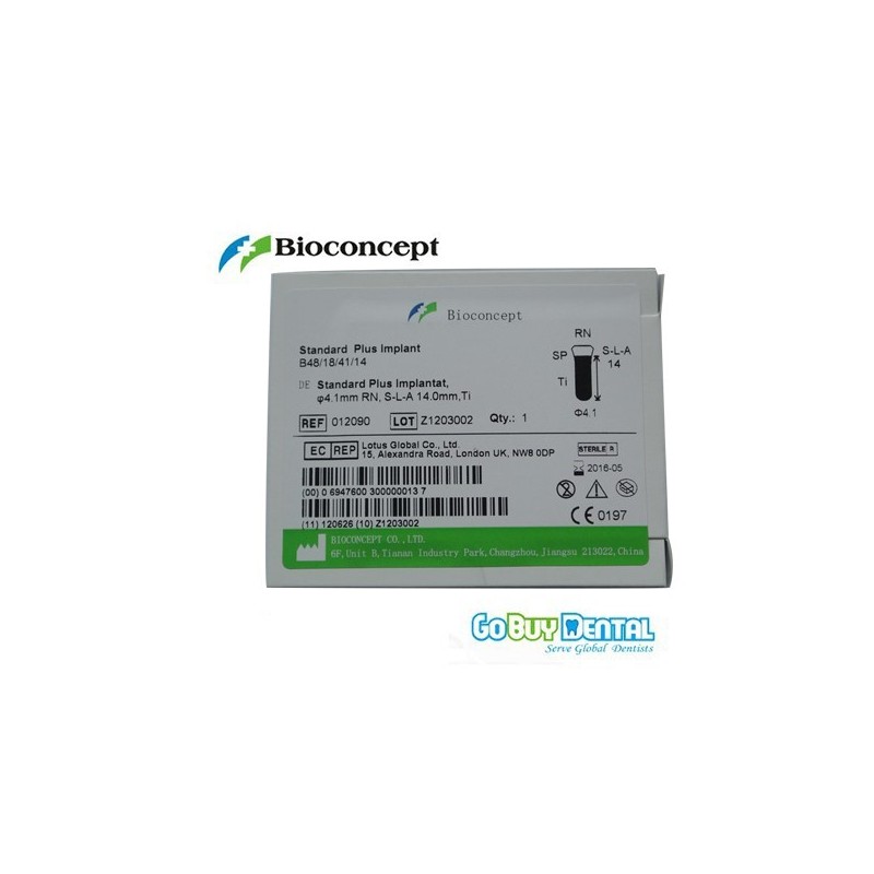 Straumann Compatible Standard Plus Implants Ф 4.1 mm- L 14mm (Regular Neck  Ф 4.8 mm) 