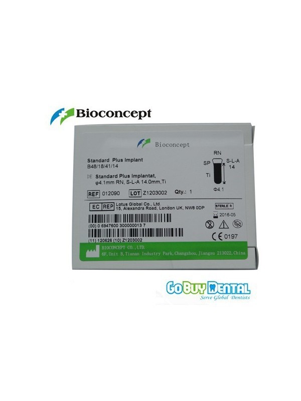 Straumann Compatible Standard Plus Implants Ф 4.1 mm- L 14mm (Regular Neck  Ф 4.8 mm) 
