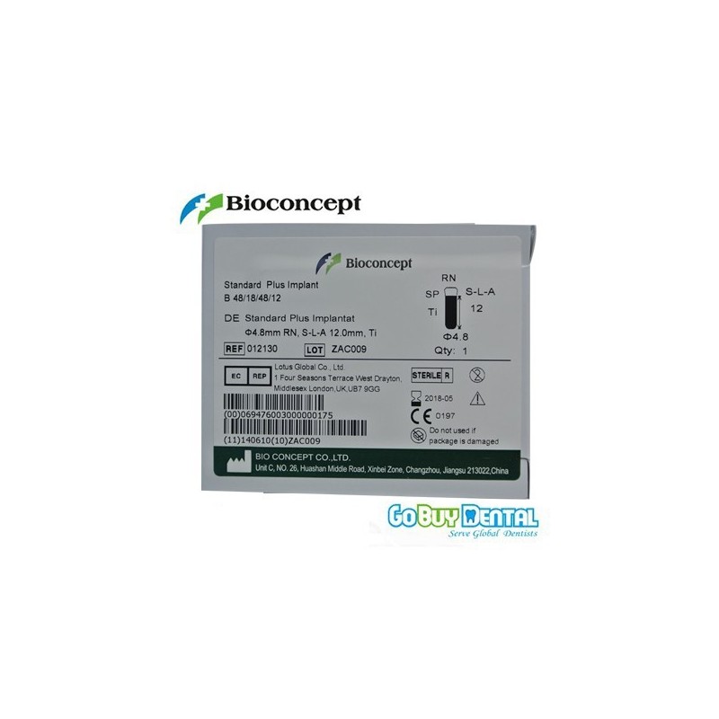 Straumann Compatible Standard Plus Implants Ф 4.8 mm- L 12mm (Regular Neck  Ф 4.8 mm) 