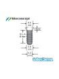 Standard Plus Implants Ф 4.8 mm- L 6mm (Wide Neck  Ф 6.5 mm) 