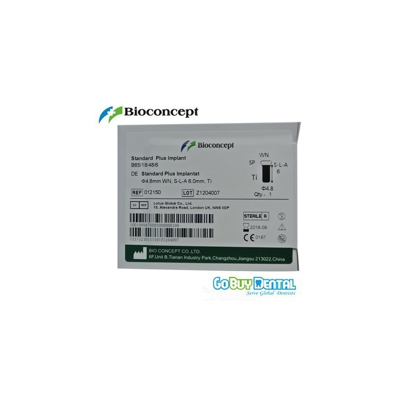 Standard Plus Implants Ф 4.8 mm- L 6mm (Wide Neck  Ф 6.5 mm) 