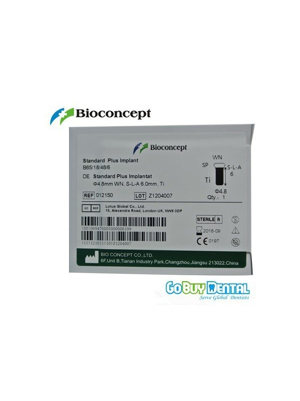 Standard Plus Implants Ф 4.8 mm- L 6mm (Wide Neck  Ф 6.5 mm) 