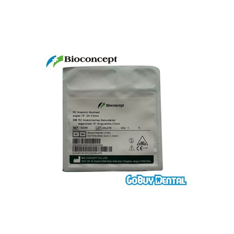 Straumann Compatible Bone level RC Anatomic abutment, 15° Gingiva height 3.5.mm