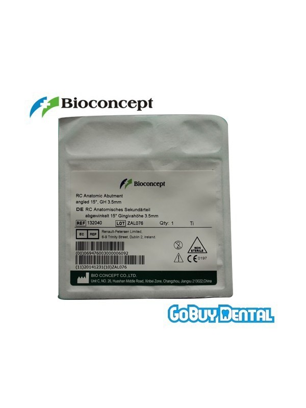 Straumann Compatible Bone level RC Anatomic abutment, 15° Gingiva height 3.5.mm