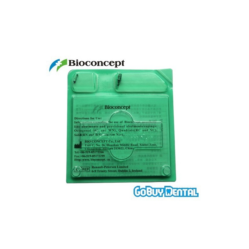 Straumann compatible Bioconcept RC Cementable Abutment D 5.0, GH 2, AH 5.5