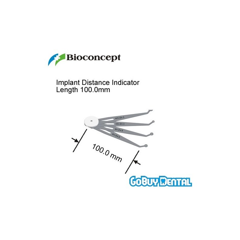 ITI Straumann Compatible Implant Distance Indicator, length 100.0mm