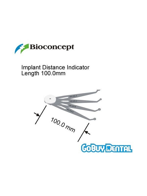 ITI Straumann Compatible Implant Distance Indicator, length 100.0mm