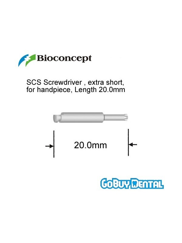 ITI Straumann Compatible Implant SCS Screwdriver , extra short, for handpiece adapter
