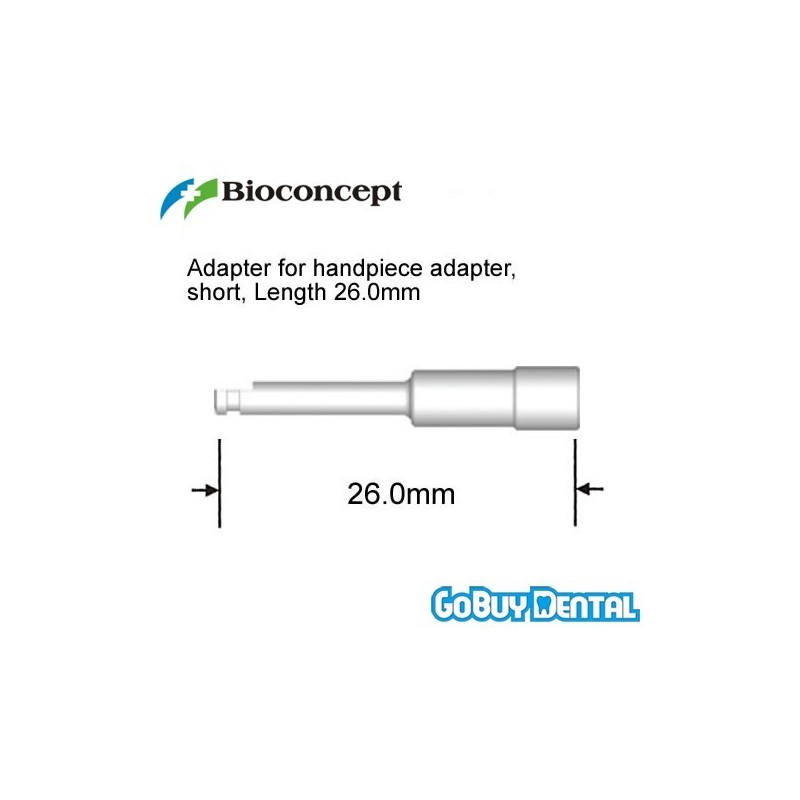 ITI Straumann Compatible Implant Adapter for handpiece adapter, short,