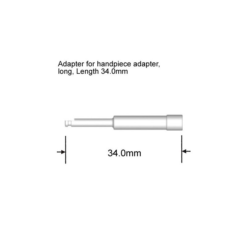 ITI Straumann Compatible Implant Adapter for handpiece adapter, long