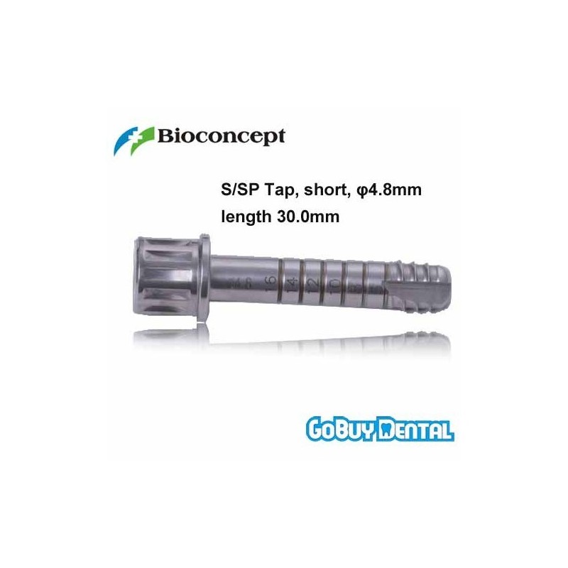 Straumann Compatible S/SP Tap for ratchet, short, φ4.8mm, length 30.0mm