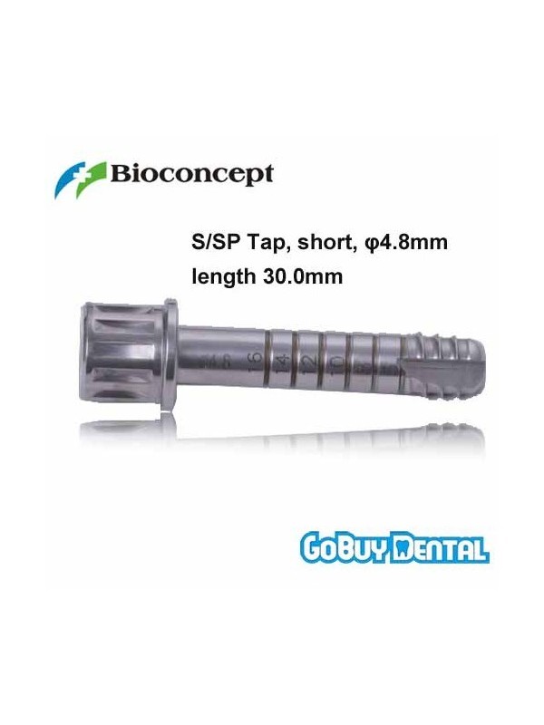 Straumann Compatible S/SP Tap for ratchet, short, φ4.8mm, length 30.0mm