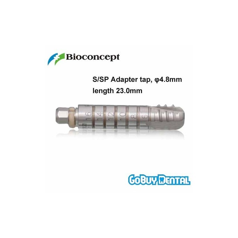 Straumann Compatible Tissue Level S/SP Tap for adapter, φ4.8mm, length 23.0mm