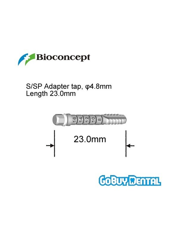 Straumann Compatible Tissue Level S/SP Tap for adapter, φ4.8mm, length 23.0mm