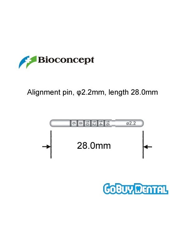 Straumann Compatible Alignment pin, Φ2.2mm, length 28.0mm