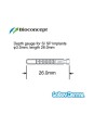 Straumann Compatible Depth gauge for S/SP,φ3.5mm, length 26.0mm 