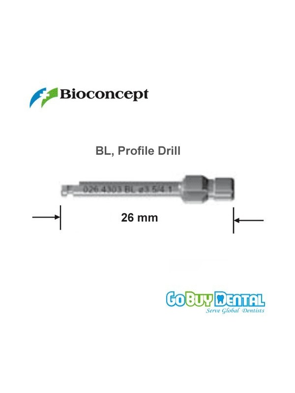 Straumann compatible Bone level, Profile Drill, Ø 4.1 mm, short, length 26 mm