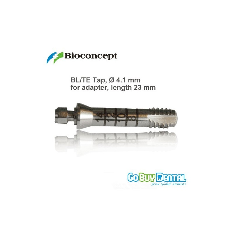 Straumann compatible BL/TE Tap, Φ4.1 mm, for adapter, length 23 mm