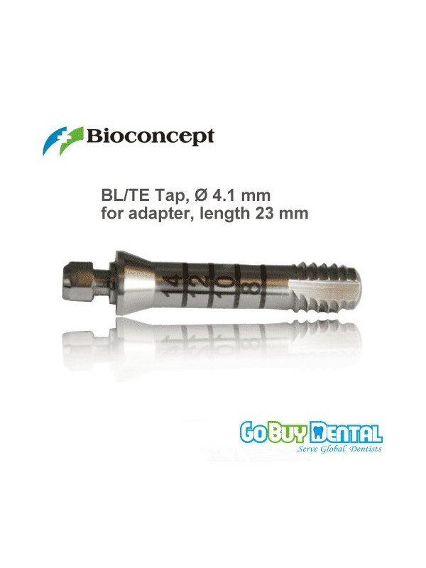Straumann compatible BL/TE Tap, Φ4.1 mm, for adapter, length 23 mm