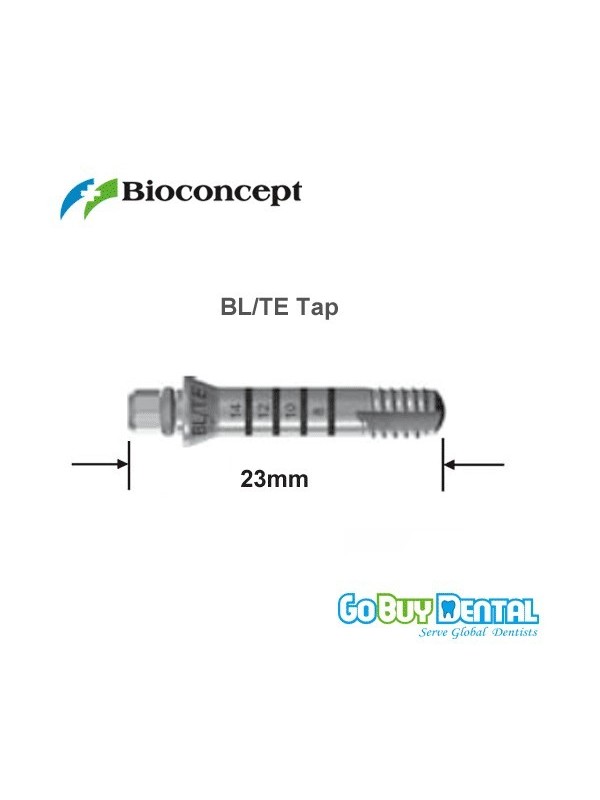Straumann compatible BL/TE Tap, Φ4.1 mm, for adapter, length 23 mm