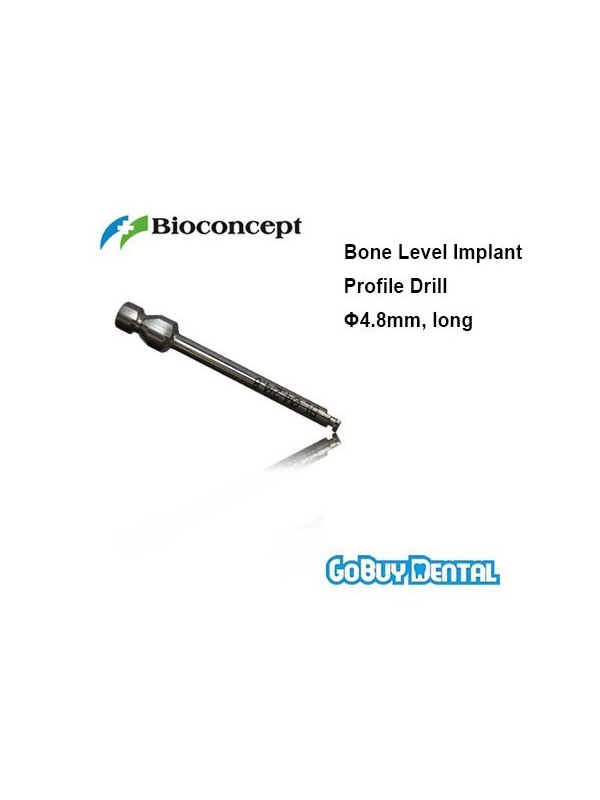 Dental Instrument Bone Level Implant Profile Drill Φ4.8mm, long, length 35.0mm