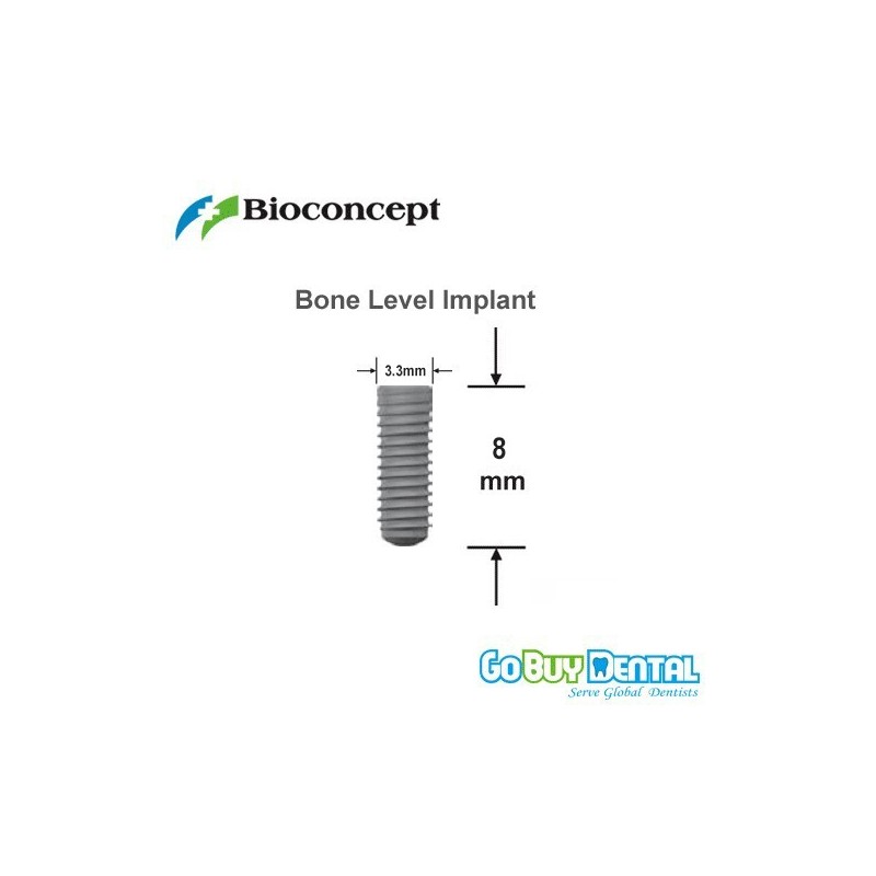 Bone Level Implant, Ø 3.3 mm, L 8 mm  (NC)