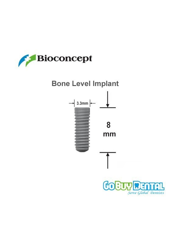 Bone Level Implant, Ø 3.3 mm, L 8 mm  (NC)