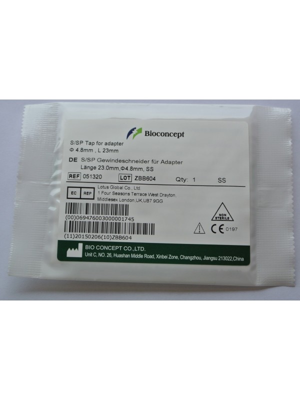 Straumann Compatible Tissue Level S/SP Tap for adapter, φ4.8mm, length 23.0mm
