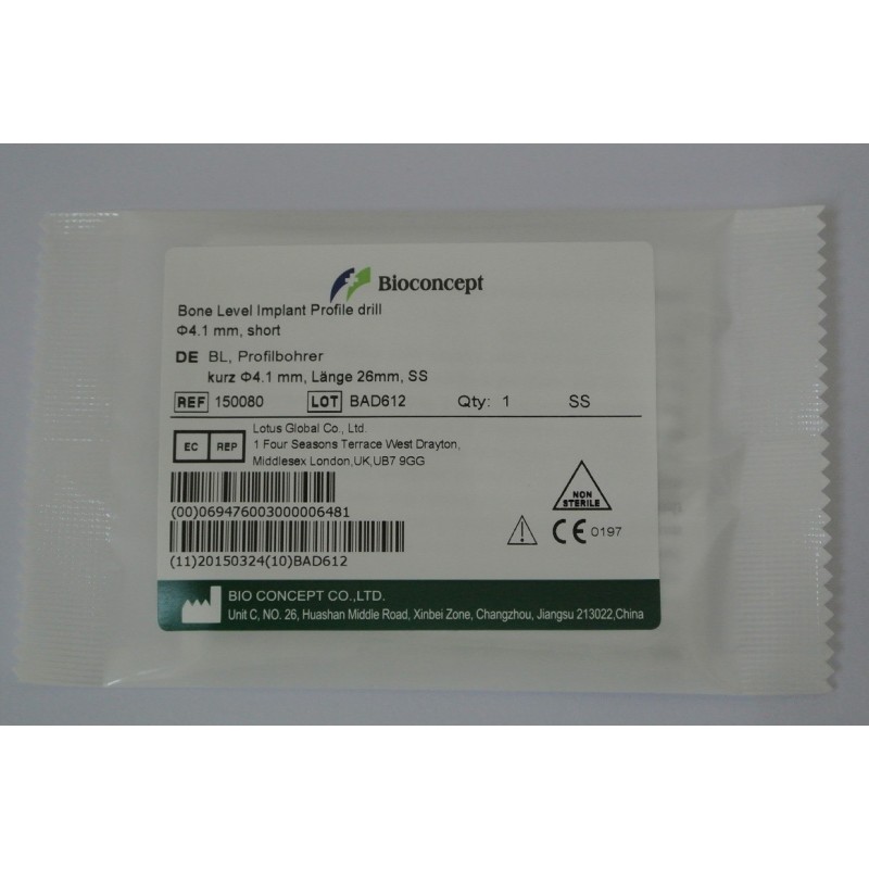 Straumann compatible Bone level, Profile Drill, Ø 4.1 mm, short, length 26 mm