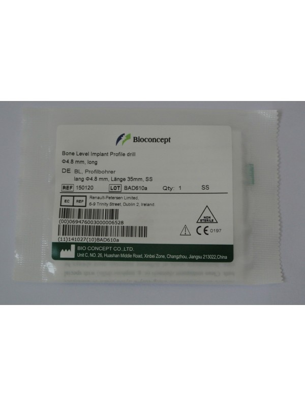 Dental Instrument Bone Level Implant Profile Drill Φ4.8mm, long, length 35.0mm