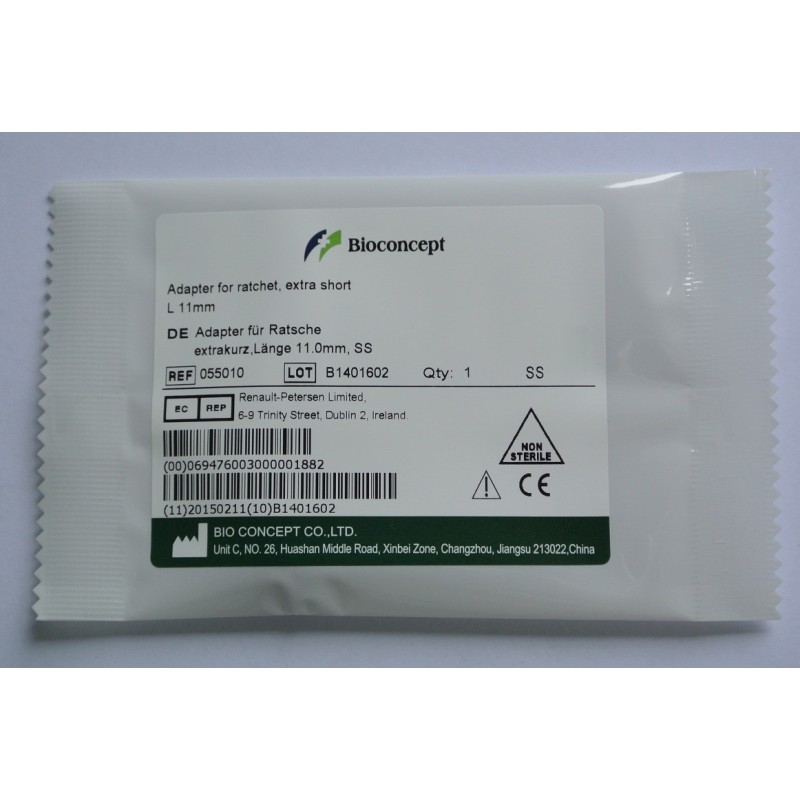 ITI Straumann Compatible Implant Adapter for ratchet ,extra short,