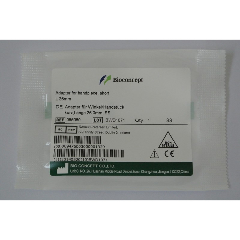 ITI Straumann Compatible Implant Adapter for handpiece adapter, short,
