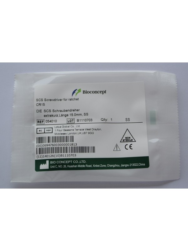ITI Straumann Compatible Implant SCS Screwdriver for ratchet, extra short
