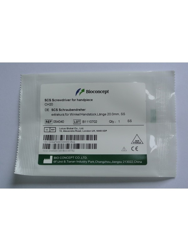 ITI Straumann Compatible Implant SCS Screwdriver , extra short, for handpiece adapter