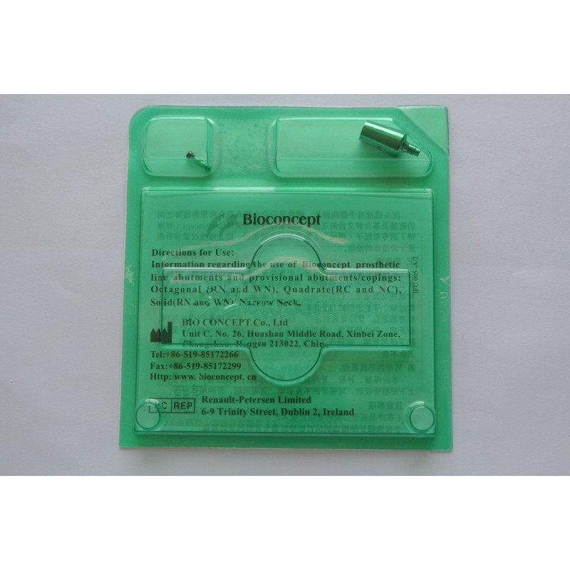 Straumann compatible Bone Level RC Meso Abutment Φ 8mm, Height 13.4mm